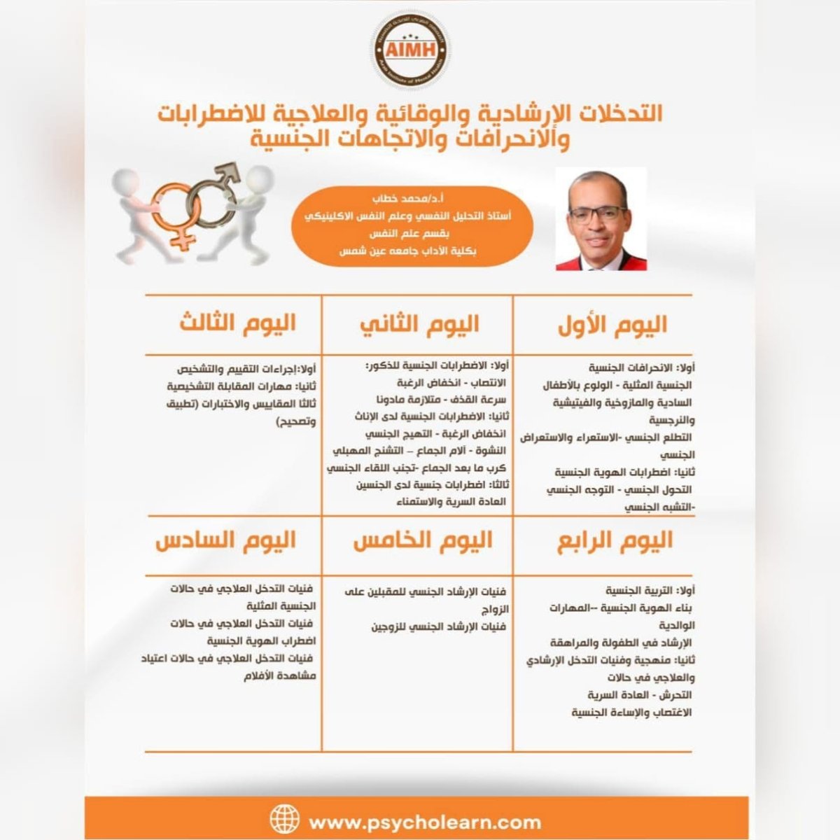  التدخلات الوقائية والإرشادية والعلاجية للاضطرابات والانحرافات والاتجاهات الجنسية