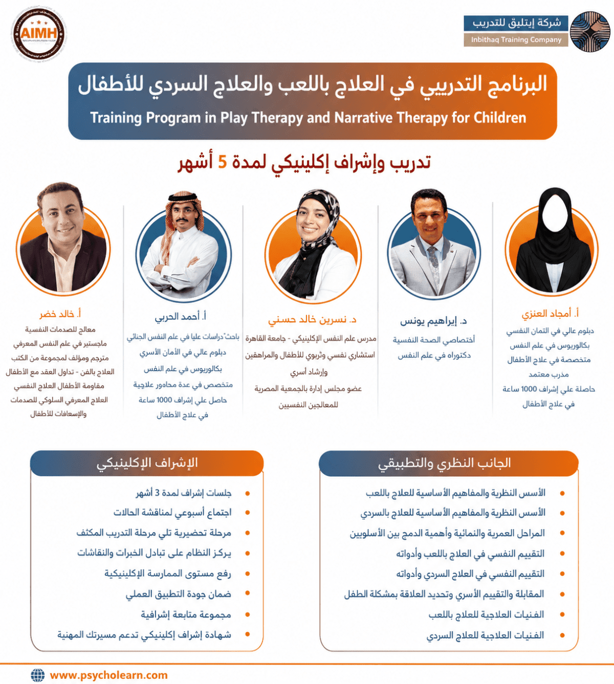 البرنامج التدريبي المتخصص في العلاج باللعب والعلاج السردي للأطفال