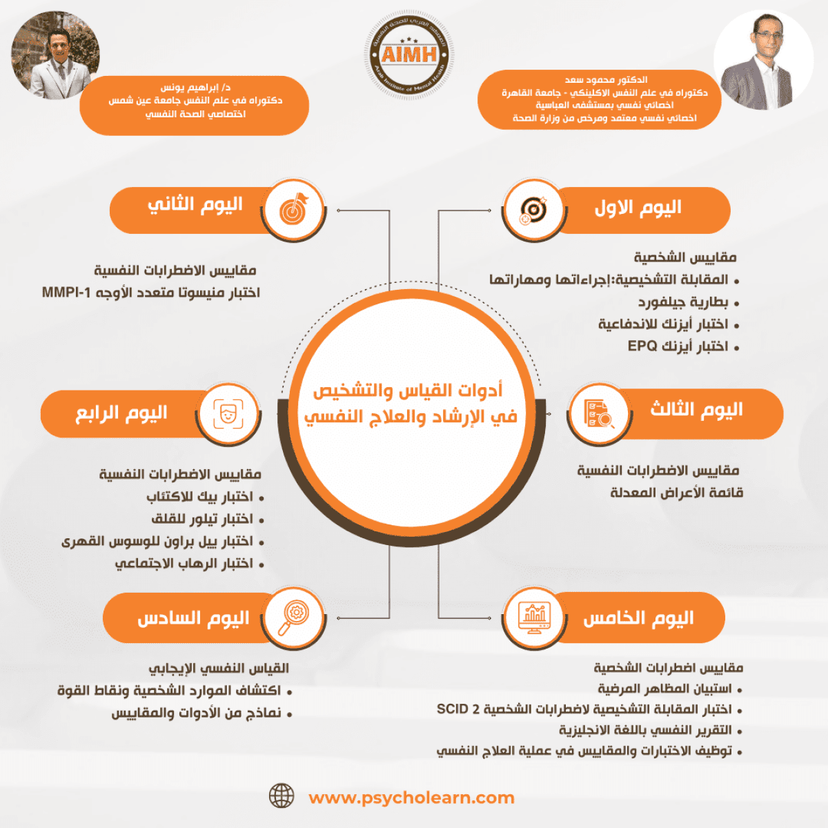 برنامج أدوات القياس والتشخيص في الإرشاد والعلاج النفسي