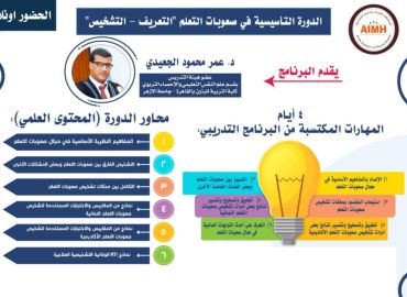 الدورة التأسيسية في صعوبات التعلم (التعريف - التشخيص)